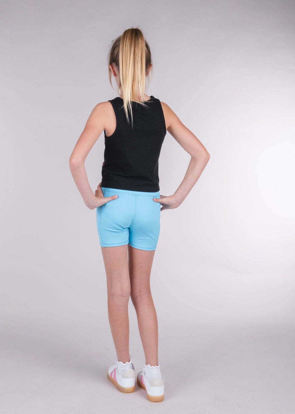 Keep It Moving Shorts: Dusty Blue
