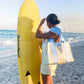 Cabana Stripe Bow Jelly Tote Bag
