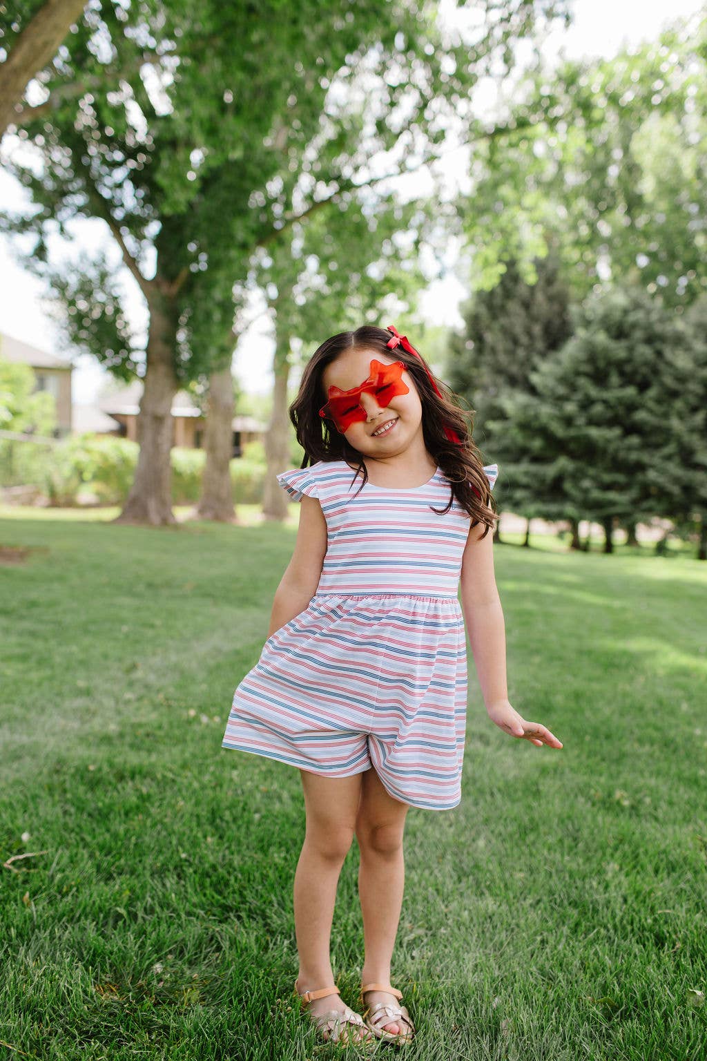 Patriotic Stripe Romper