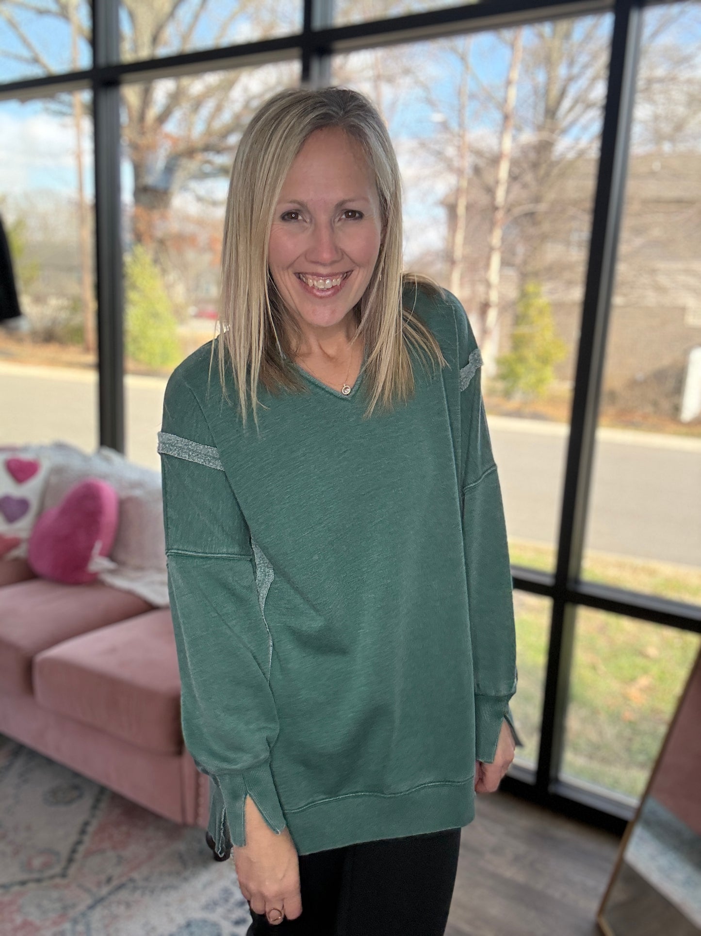 Comfy Cut Crew- Hunter Green