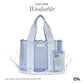 Carolina Blue Crochet Wave Jelly Tote Bag