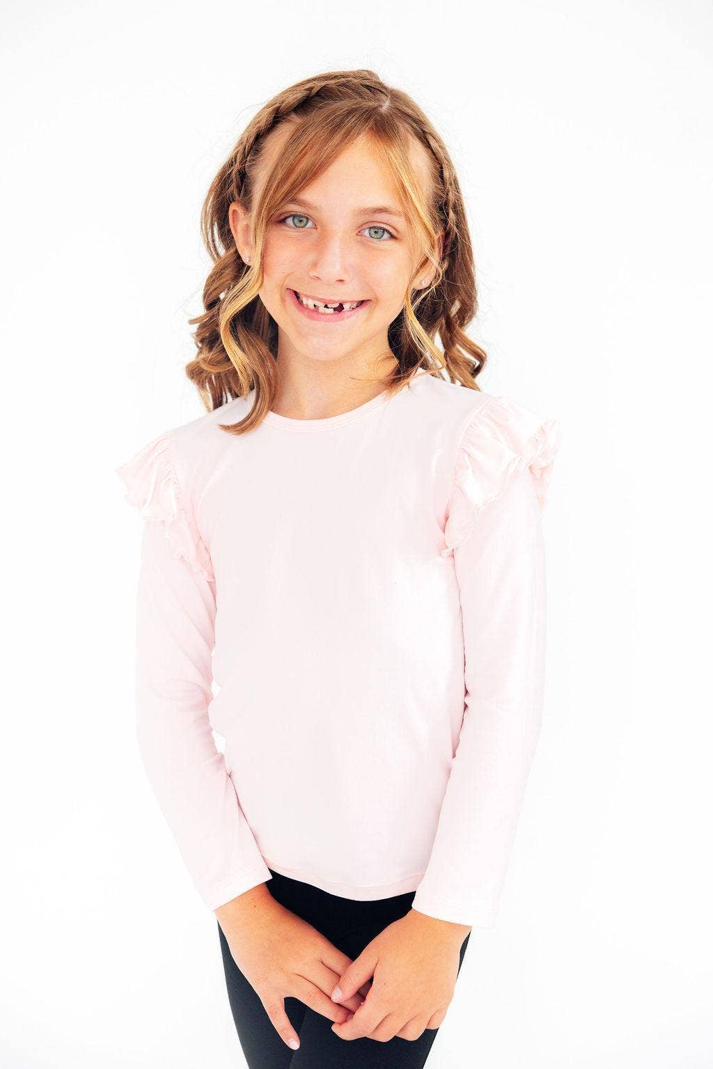 Petal Pink Ruffle Tee
