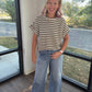 Evergreen Stripes Top