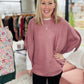 The Larson Pullover- Mauve