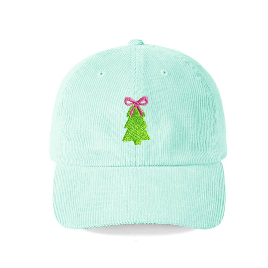Christmas Tree Bow Hat- Mint