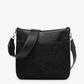 Chloe Teddy Trim Crossbody-Black