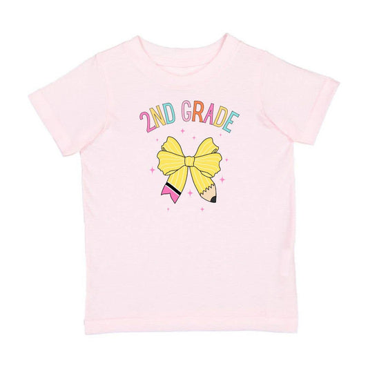 Second Grade Pencil Bow Tee
