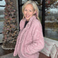 Candie Sherpa Jacket- Mauve