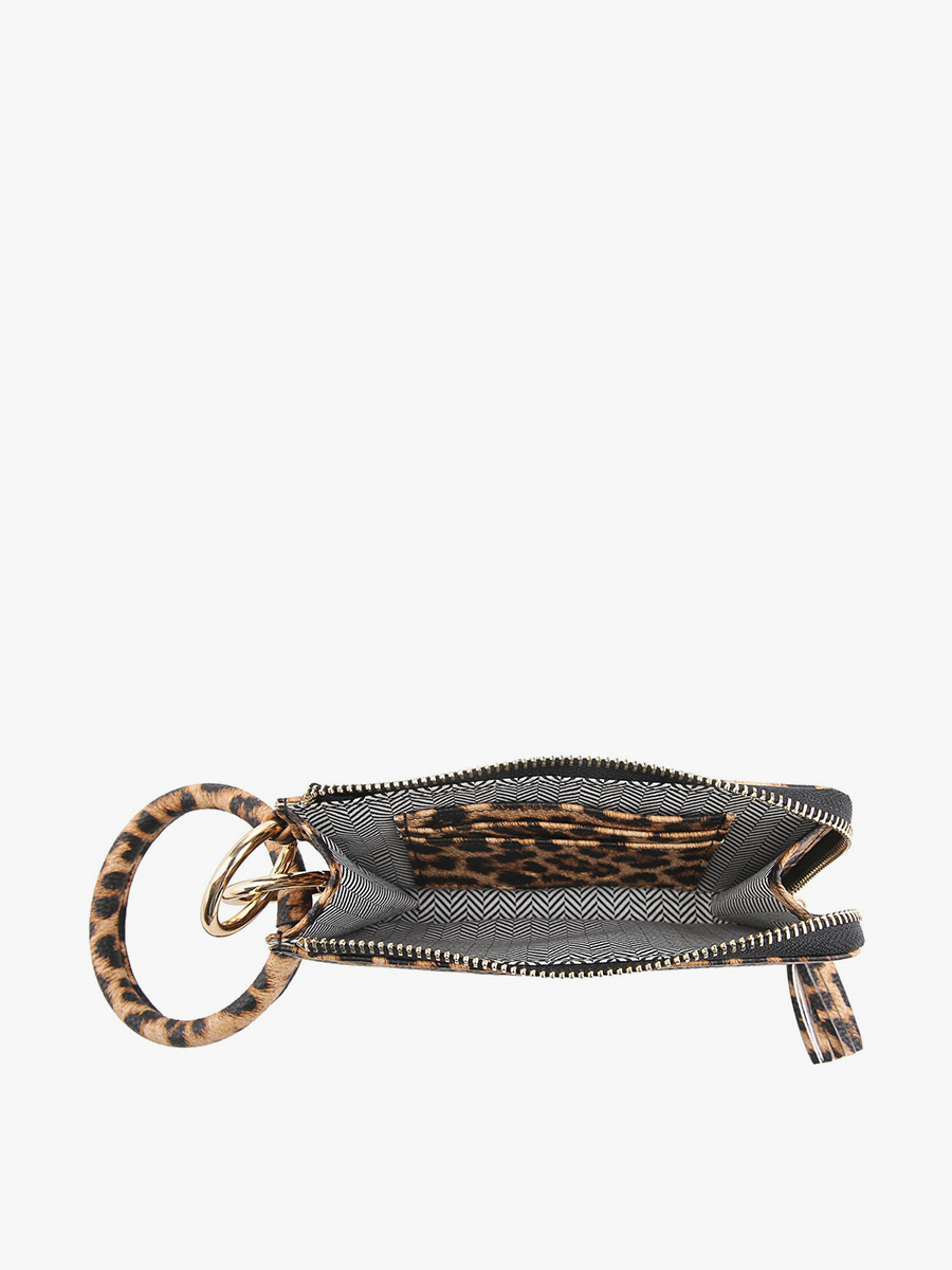 Liv Bangle Wristlet/Wallet: Leopard
