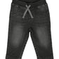 Black Wash Pull-on Jeans