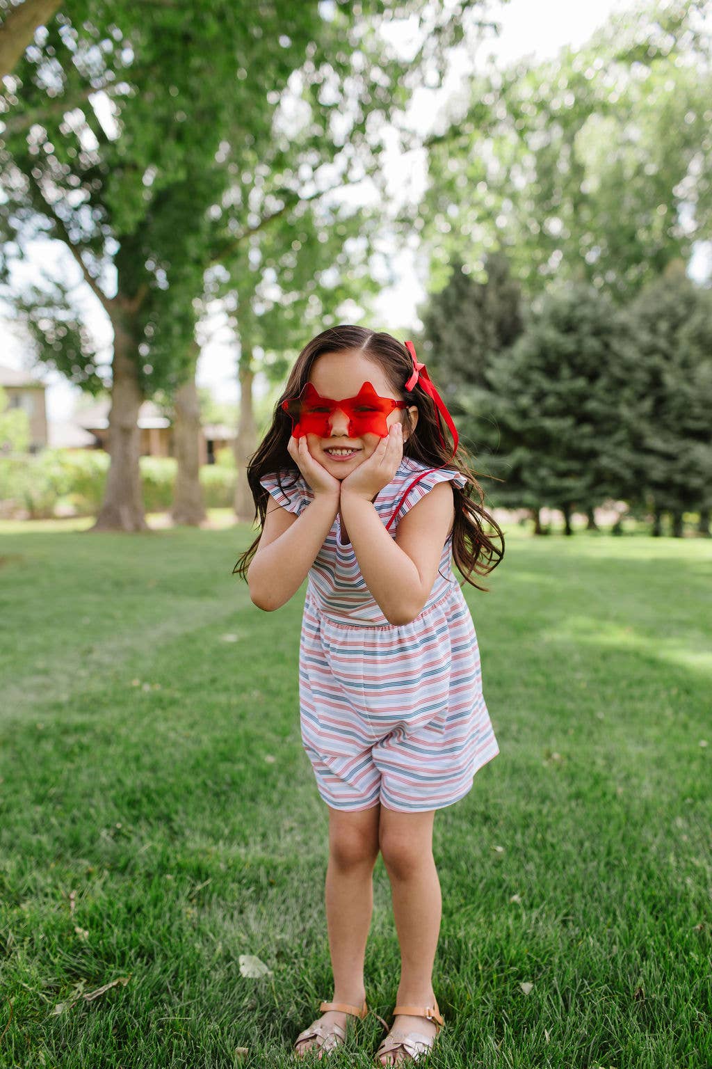 Patriotic Stripe Romper