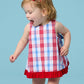 Plaid Ruffle Swing Top & Bloomer Set