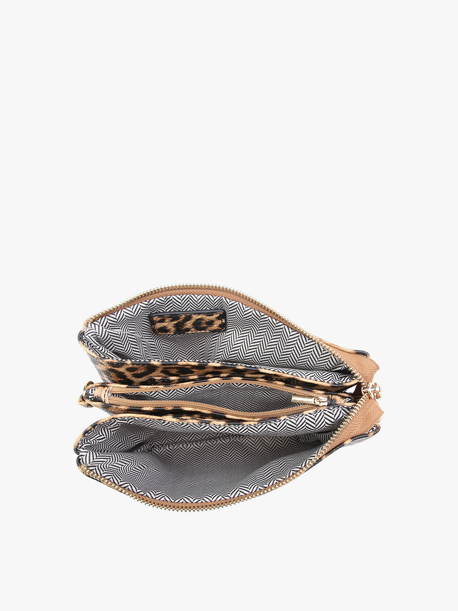 Riley Leopard Crossbody/Wristlet