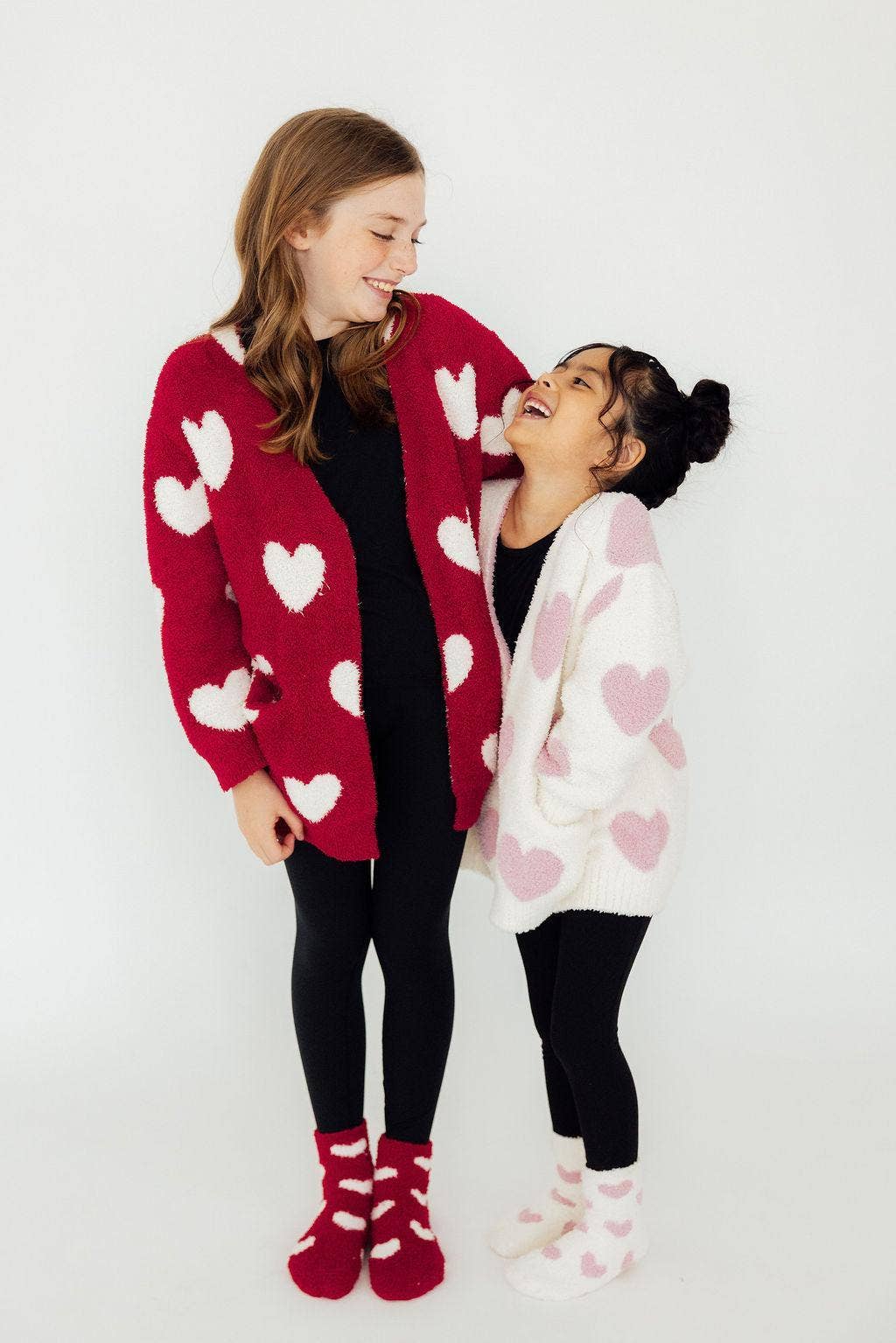 Pink Heart Cozy Socks