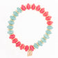 Dallas Bracelet Aqua/Coral