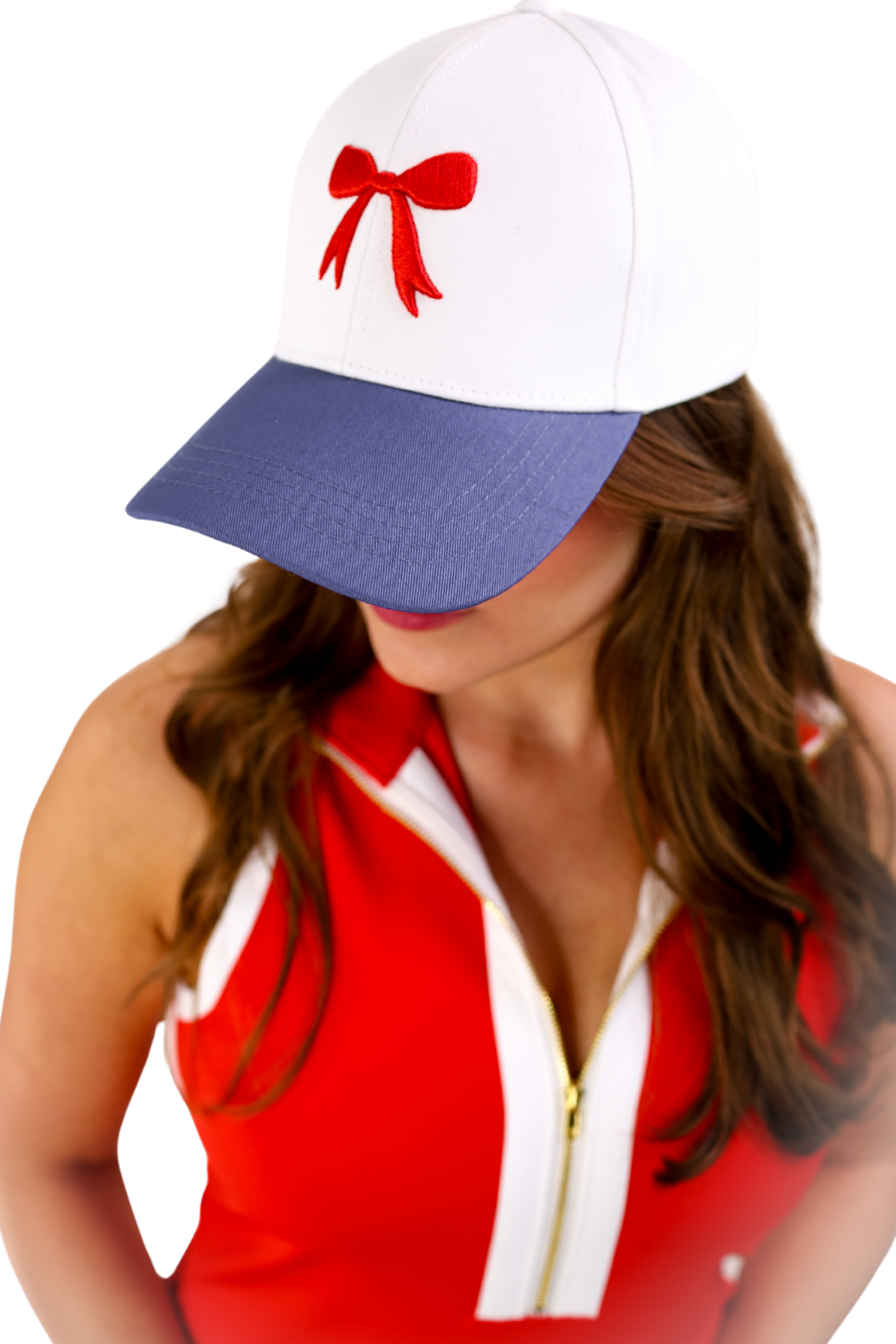 Bow Hat: Red/Blue