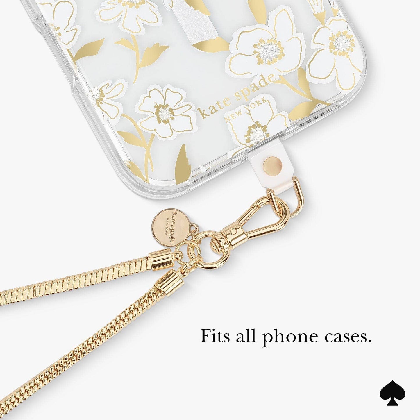 Kate Spade Heart of Gold Phone Charm