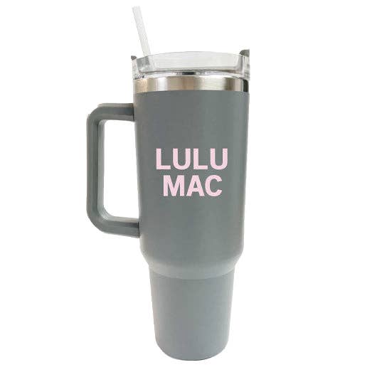Lulu Tumbler- Gray/Pink