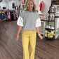 Scallop Society Pant- Yellow