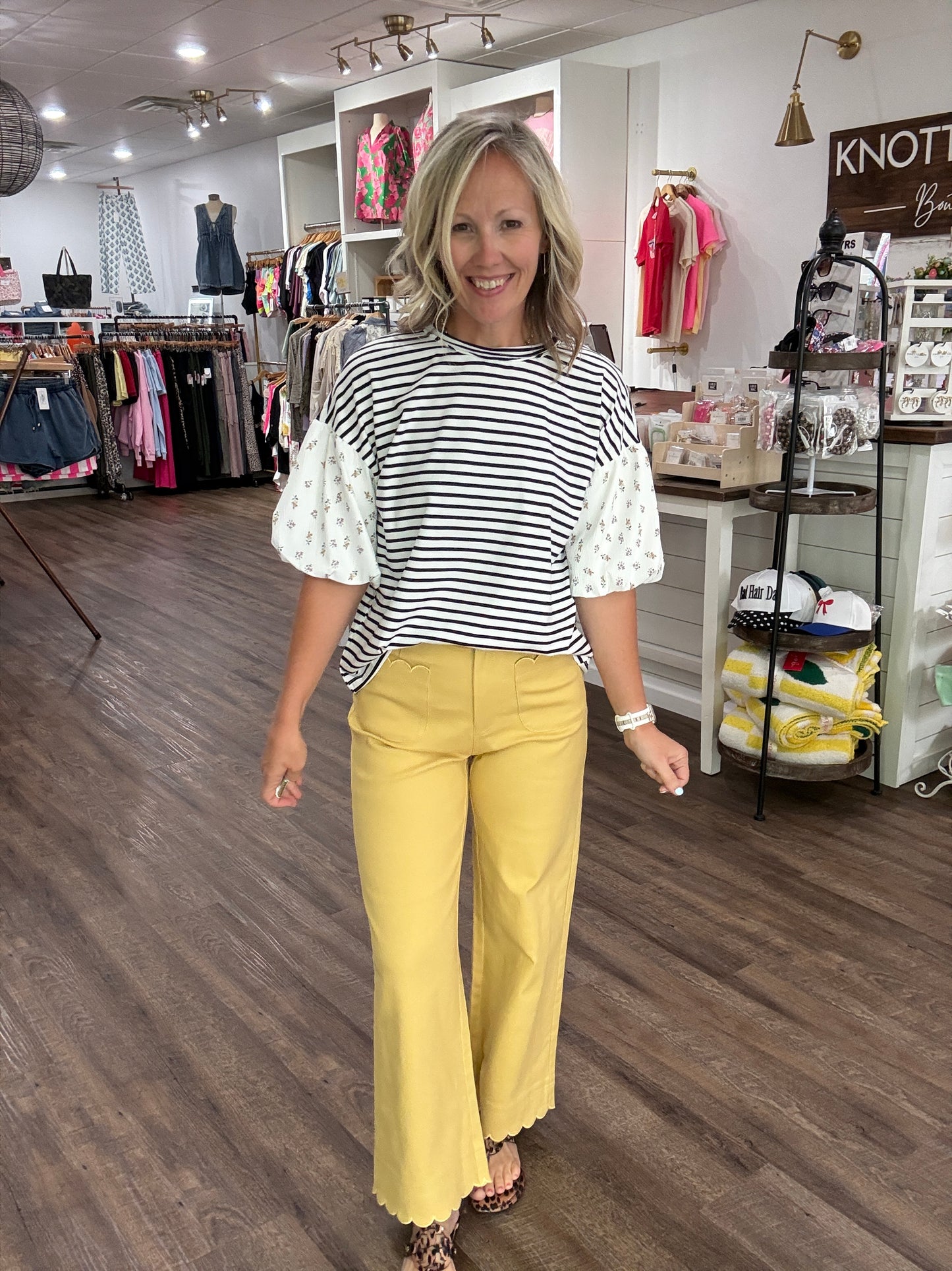 Scallop Society Pant- Yellow