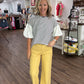 Scallop Society Pant- Yellow