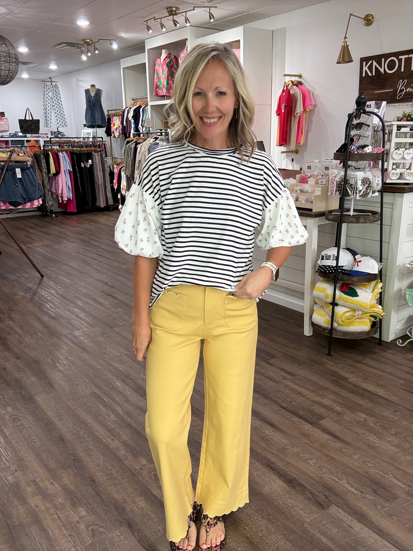 Scallop Society Pant- Yellow