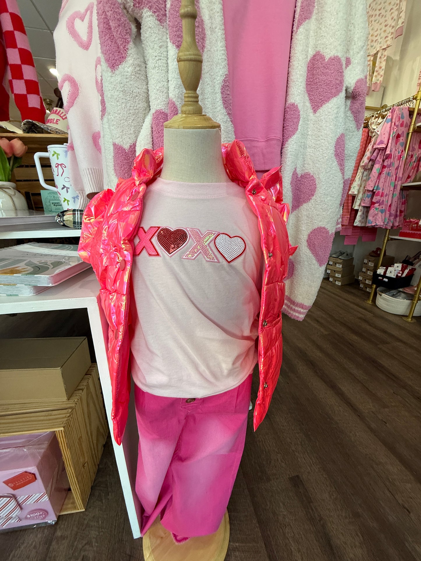 XOXO Sequin Tee- Kids