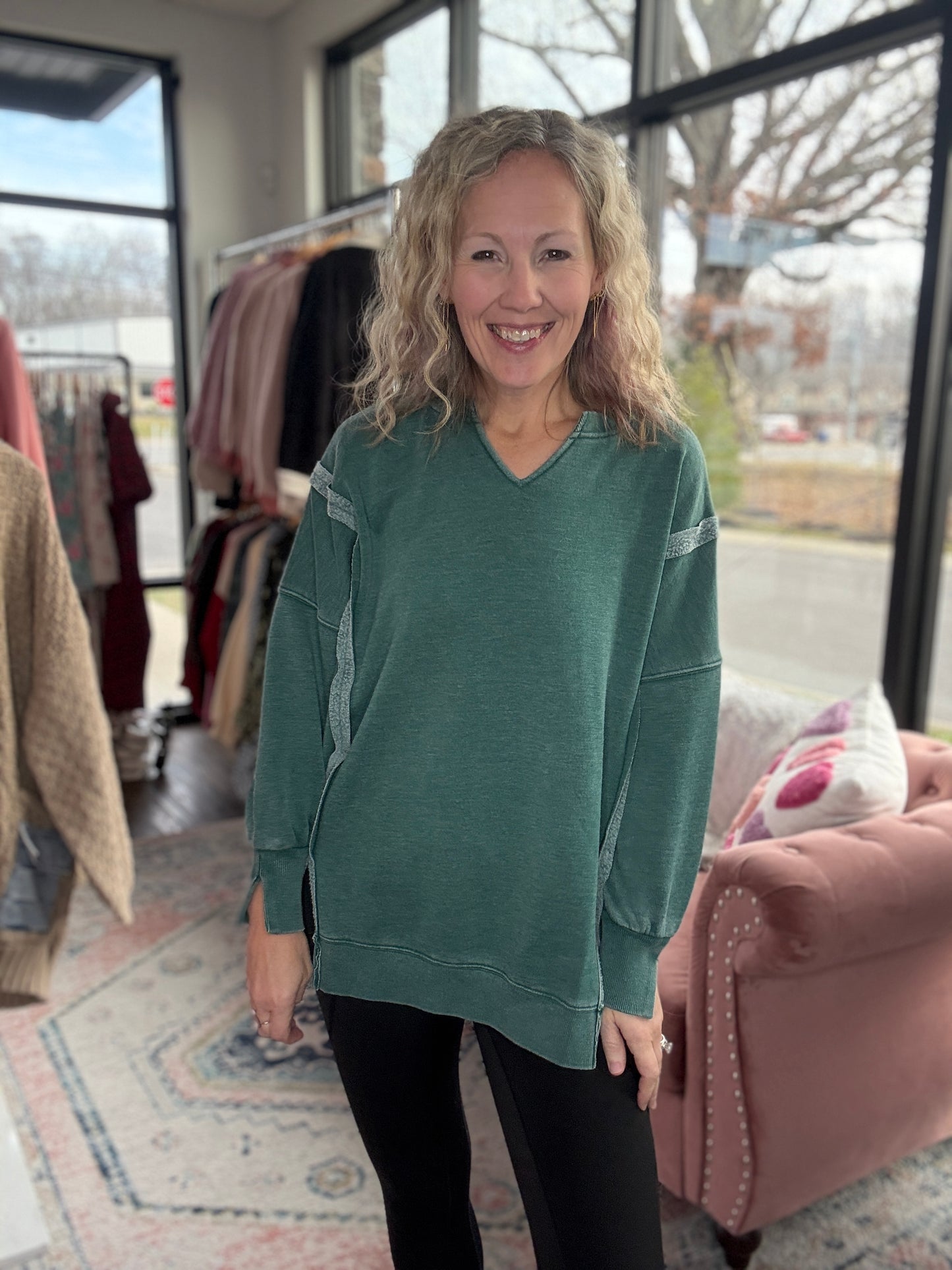 Comfy Cut Crew- Hunter Green