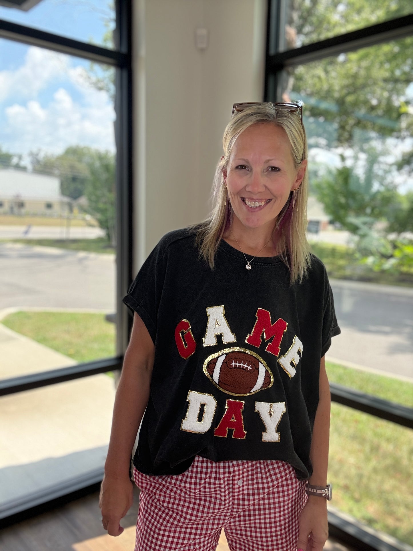 Game Day Red/Black Tee
