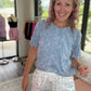 Sun & Fun Shorts- Aqua Floral