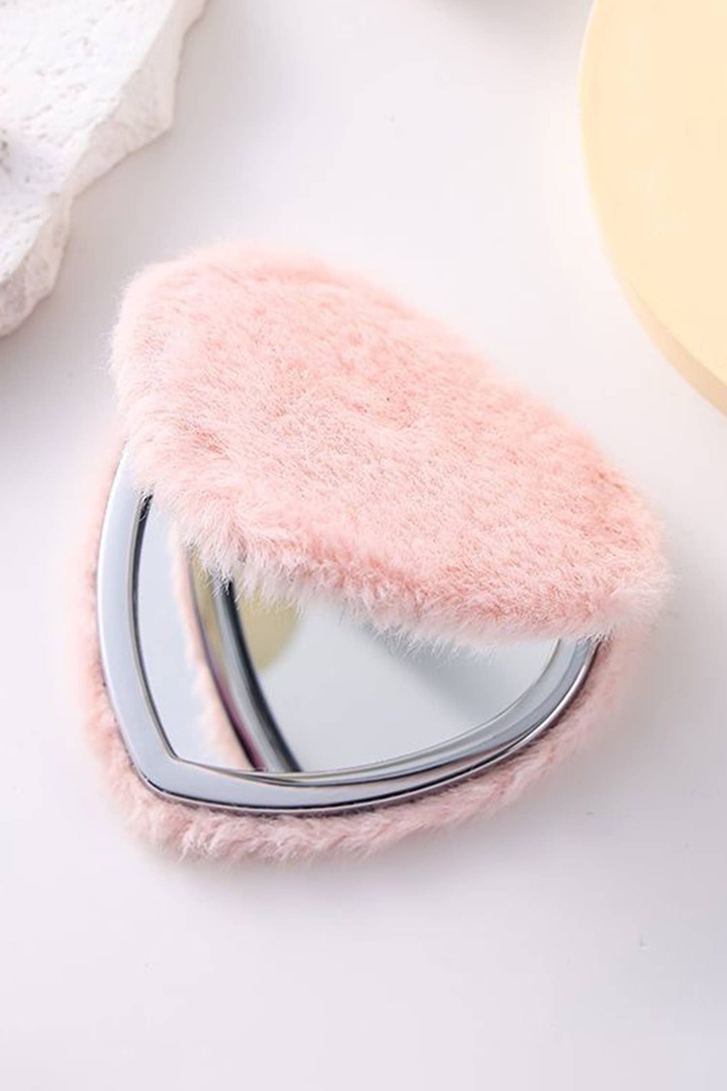 Heart Shape  Fluffy Mirror