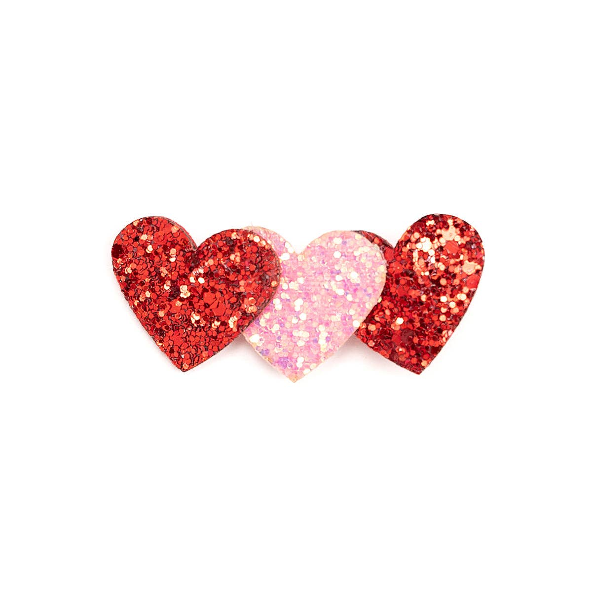 Glitter Hearts Clip