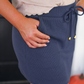 Navy Ribbed Skort