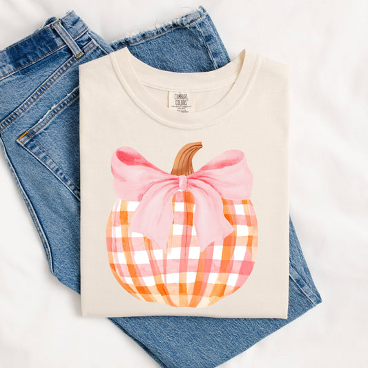 Pumpkin Plaid Tee