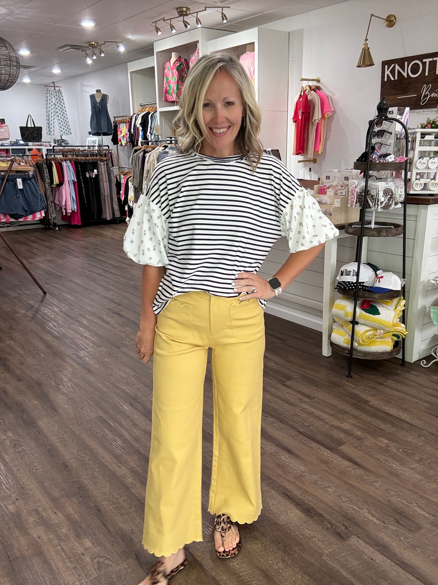 Scallop Society Pant- Yellow