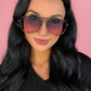 Hollywood Studded Sunglasses: Black