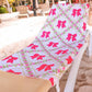 Pretty Lattice Bow Towel