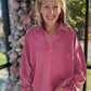Berry Mineral Wash Pullover