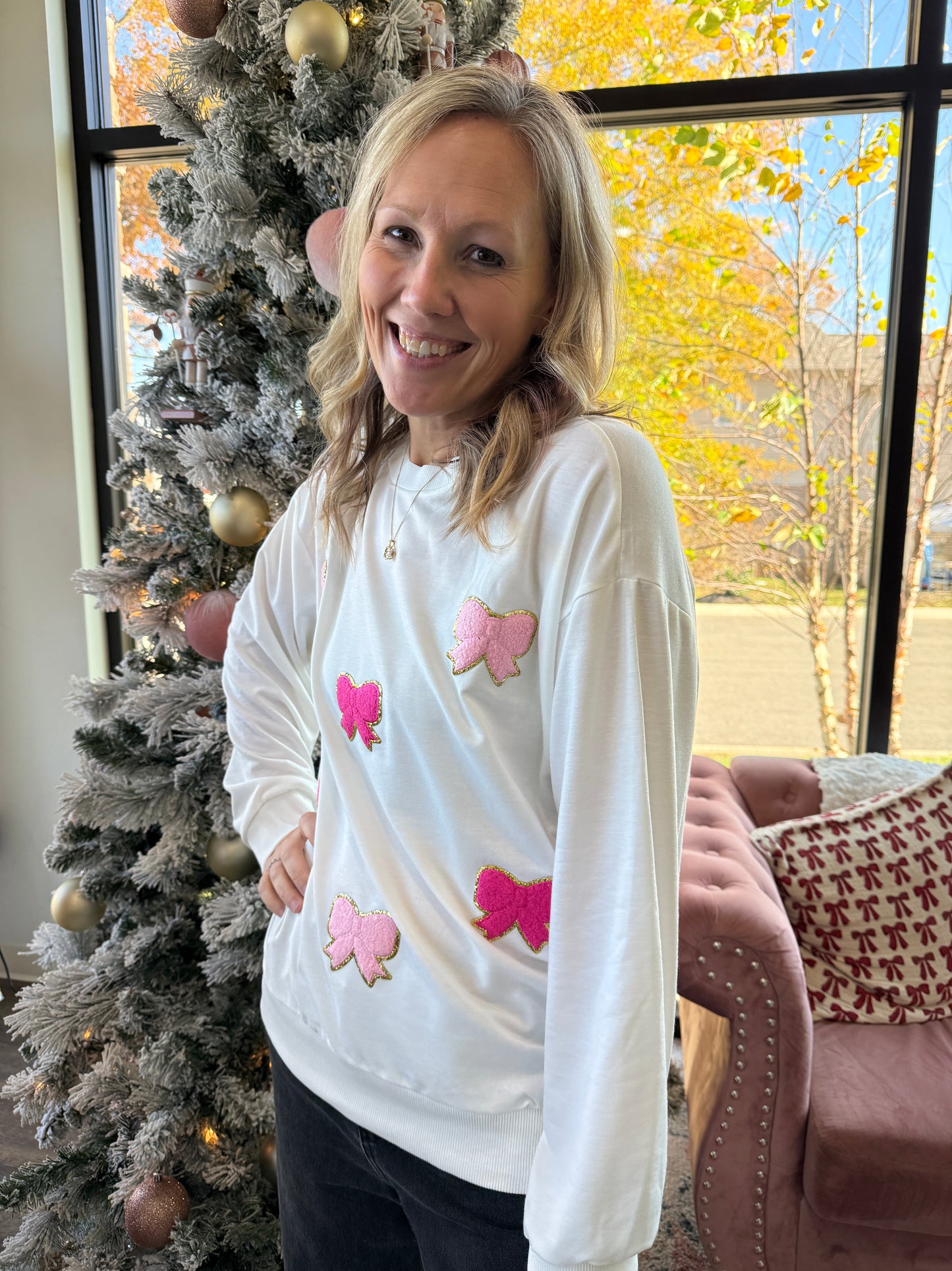 Pink Bows Sweatshirt