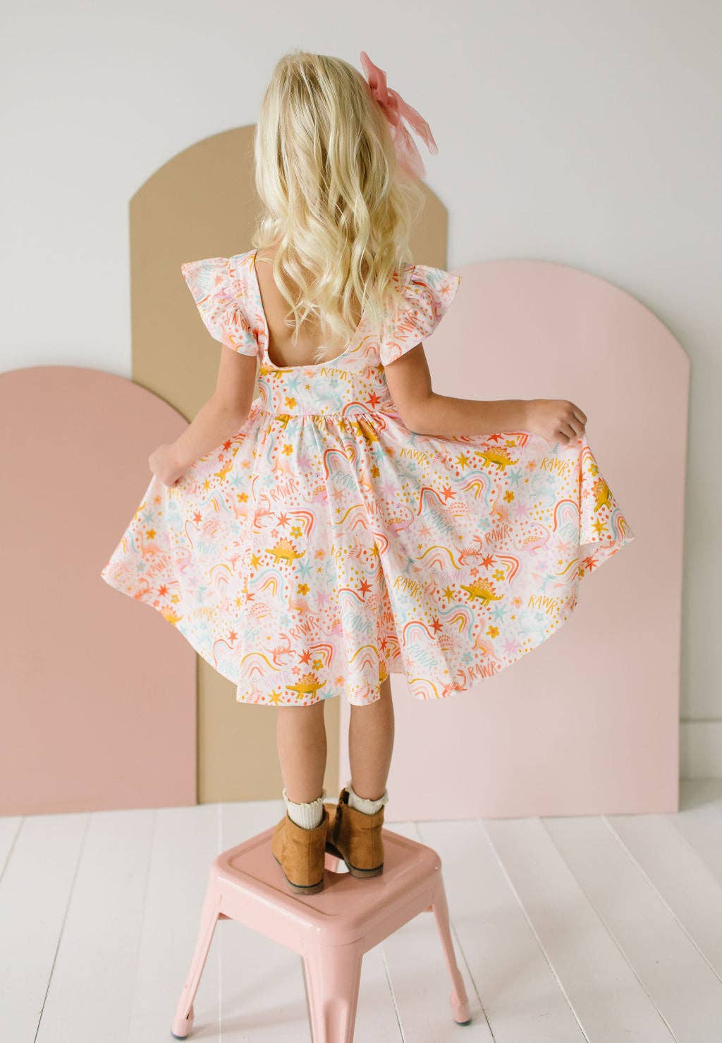 Dreamy Dino Twirl Dress