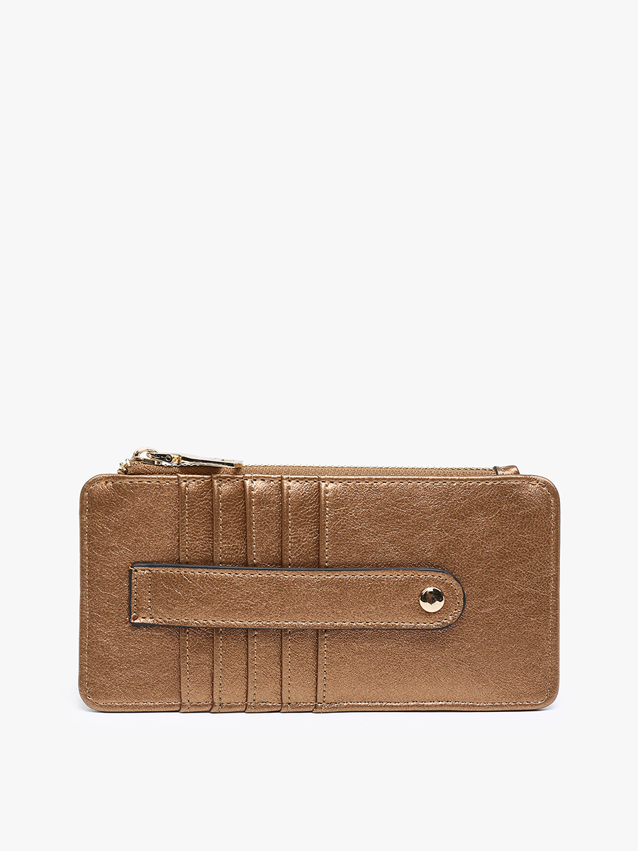 Saige Slim Card Holder: Rose Gold