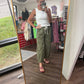 Off Duty Stitch Joggers- Olive
