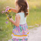 Groovy Blooms Sage Tunic Set