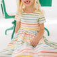 Primary Stripes Twirl Dress