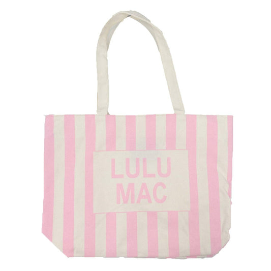 Lulu Mac Canvas Tote- Pink