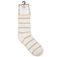 White Stripe Snuggle Socks