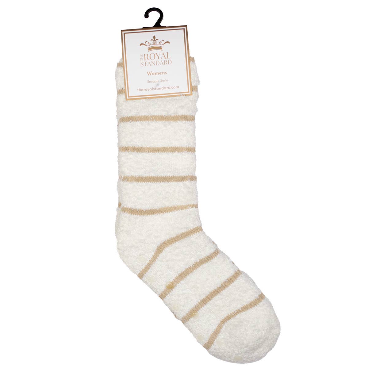 White Stripe Snuggle Socks