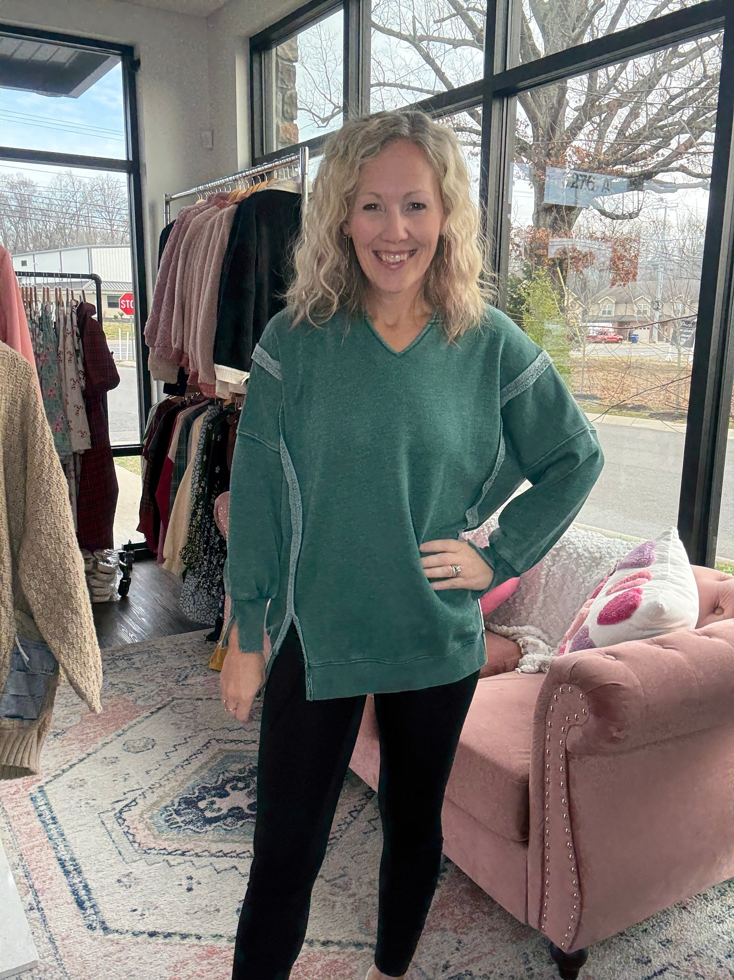 Comfy Cut Crew- Hunter Green