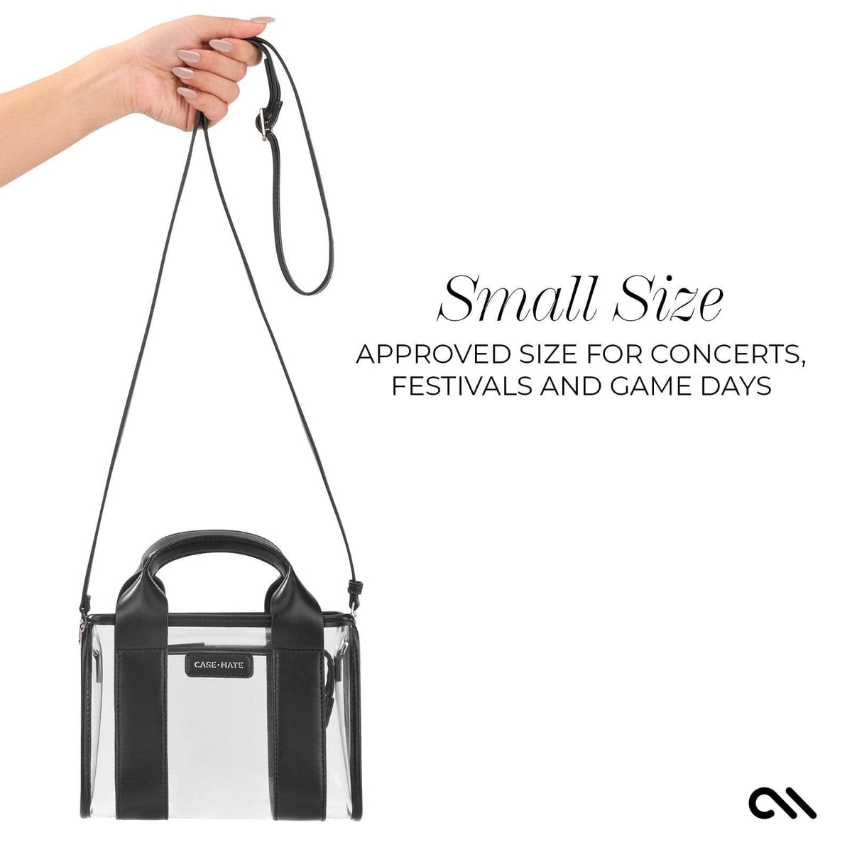 Midnight Black Clear Stadium Bag