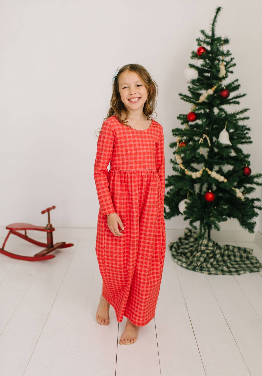 Tidings Plaid Romper